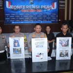 Polres Blitar Kota saat menggelar rilis kasus tabrak lari