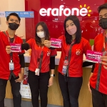 Kartu perdana Smartfren unlimited nonstop dapat dibeli di Erafone terdekat.