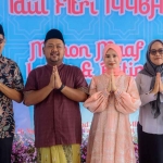 Johar Gunawan (kiri) saat menghadiri open house dengan Bupati Gresik,  Fandi Akhmad Yani. Foto: Ist