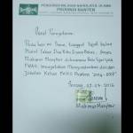 Surat pernyataan mundur Ketua PWNU Banten KH Makmur Masyhar. foto: BANGSAONLINE