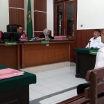 Jatmiko saat memberi kesaksian