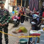 Korban pembacokan di Jalan Sencaki, Gang Pragoto, Surabaya.