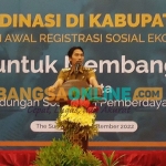Bupati Madiun, Ahmad Dawami menyampaikan arahannya ketika Rakor awal Resosek di kabupaten Madiun. Foto : Hendro Suhartono/BANGSAONLINE.com