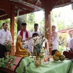 Bupati Malang, Sanusi, saat melaunching Sekolah Plus Ngaji dan Gerakan Malang Mengaji di Sekolah Dasar Negeri 4 Panggungrejo, Kecamatan Kepanjen.