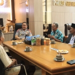  Kapolres Gresik AKBP Ramadhan Nasution saat menemui kunjungan Formagam.foto:ist.