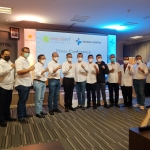 Jajaran PT Morula Indonesia bersama RS National Hospital usai melakukan MoU.