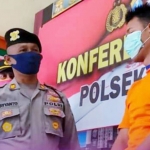 Kapolsek Pagu, AKP Hariyanto dan pelaku, Rino. (foto: ist)