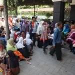 Suasana makam Gus Dur di Pondok Pesantren Tebuireng, Sabtu (28/5). foto: rony suhartomo/ BANGSAONLINE