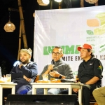 Njagong bareng yang dilaksanakan di Wisata Dusun Kuliner Desa Tulungrejo, Kecamatan Bumiaji, Kota Batu.