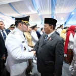 Bupati Kediri, Hanindhito Himawan Pramana, saat berjumpa dengan Presiden Prabowo Subianto. (Ist)