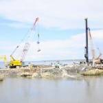 Proyek Jembatan Kenjeran masih belum kelar. Proyek tersebut mestinya bisa diselesaikan tahun ini.