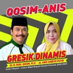 Banner M. Qosim sebagai Cabup Gresik sudah mulai bertebaran di medsos.