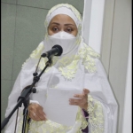 Bupati Mojokerto Ikfina Rahmawati dalam giat pembukaan Ramadan.