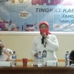 Sosialisasi Implementasi Aplikasi Elektronik Siap Nikah dan Hamil (Elsimil) untuk KUA se-Kabupaten Tuban, Kamis (24/3/2022).