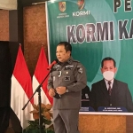 Bupati Jember, Hendy Siswanto, saat menghadiri pelantikan pengurus KORMI Jember periode 2021-2025.