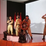Aksi teatrikal yang dimainkan oleh Prajurit Koarmada II mengawali kegiatan Doa Bersama Komando Armada II.