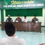Silaturrahim anggota DPRD Jember terpilih dari Fraksi PKB di Kantor PCNU setempat.