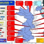 Peta sebaran Covid-19 di Kabupaten Gresik.
