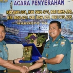 Kadismatal menyerahkan enam KRI yang telah menjalani Pemeliharaan Tingkat Depo (Hardepo).