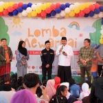 Wali Kota Pasuruan, Saifullah Yusuf atau yang akrab disapa Gus Ipul, saat membuka lomba mewarnai di Pendopo Kecamatan Purworejo.