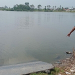 Lokasi tenggelamnya bocah SD saat mandi di waduk.