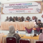 Rapat pleno penetapan DPTb untuk pemilu serentak 17 April 2019.