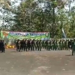 650 personel Satlinmas Kabupaten Malang yang sedang dilantik.