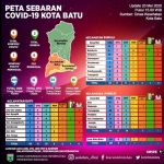 Peta sebaran Covid-19 Kota Batu per 20 Mei 2020.