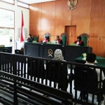 Suasana di ruang persidangan PN Pacitan.