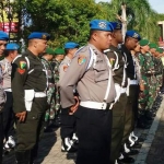 Kegiatan apel gelar pasukan Semeru 2019 di Mapolres Pacitan.