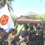 Pelantikan pengurus GP Ansor Trenggalek dan Apel Siaga 4.000 Banser dilaksanakan di Pantai Prigi. foto: ist