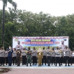 Suasana saat apel Pasukan Operasi Keselamatan Semeru 2022 di Lapangan Sanika Satyawada, Mapolres Sumenep.