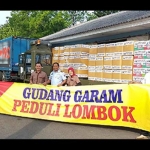 Bantuan Gudang Garam kepada korban gempa di Lombok.