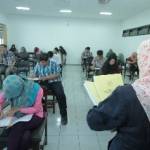 Calon mahasiswa FK UMM saat ujian tes masuk. foto: humas UMM