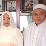 Hj. Nikmah Jamilah didampingi suaminya, KH. Abdul Halim.