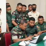 Tim Asistensi Sisfolog TNI AD saat mengunjungi Makorem 084/BJ.