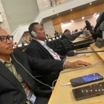William Yani Wea dan Tonny Pangaribuan, delegasi KSPSI AGN di ILC 114 Jenewa, Swiss.