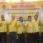 Ketua DPD Partai Golkar Jatim Muhammad Sarmuji saat menghadiri Rapimda dan Rakerda DPD Golkar Kabupaten Bojonegoro. Foto: Ist.