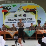 Suasana kelas Inspiratif yang digelar PWI dan Polres Pamekasan.