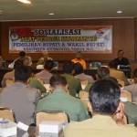 Sosialisasi APK oleh KPU di lantai dua Pemkab Situbondo. foto: hadi prayitno/BANGSAONLINE
