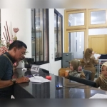 Loket pelayanan untuk peserta BPJS atau Jamkesda di RSUD Mardi Waluyo, Kota Blitar.