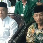 KHR Abdus Salam Mujib (kiri) dan KH Zainal Abidin (kanan) terpilih sebagai Rais Syuriah dan Ketua Tanfidziyah PCNU Sidoarjo 2021-2026, di Konfercab NU XXI Sidoarjo, Minggu (28/11).