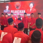 Sekretaris DPD PDIP Jatim saat memberi sambutan.