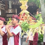 Kirab Ketupat Coklat di Kampung Coklat Blitar. (Ist)