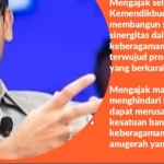 Tangkapan layar saat salah seorang narasumber, Wadji, memaparkan materinya secara virtual.