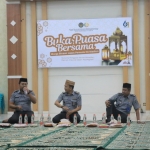 Kalapas Pemuda Madiun saat memimpin acara buka puasa bersama