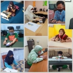 Para siswa peserta OSN 2022 saat mengikuti simulasi. inzet: Kepala Dispendik Gresik S. Hariyanto. foto: ist.