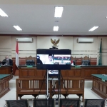 Suasana sidang di Ruang Cakra Pengadilan Tipikor Surabaya, Kamis (8/9/2022). Foto: Ist.