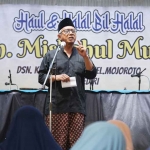 Wakil Wali Kota Kediri saat menghadiri halalbihalal dan Haul KH Misbahul Munir.