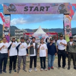 Pembukaan Colour Fun Run 2024 yang digelar Bawaslu Kota Batu.
